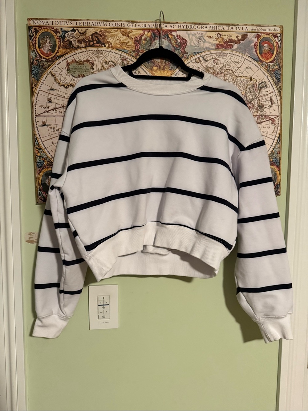 Athleta Terry Cropped Crew Neck